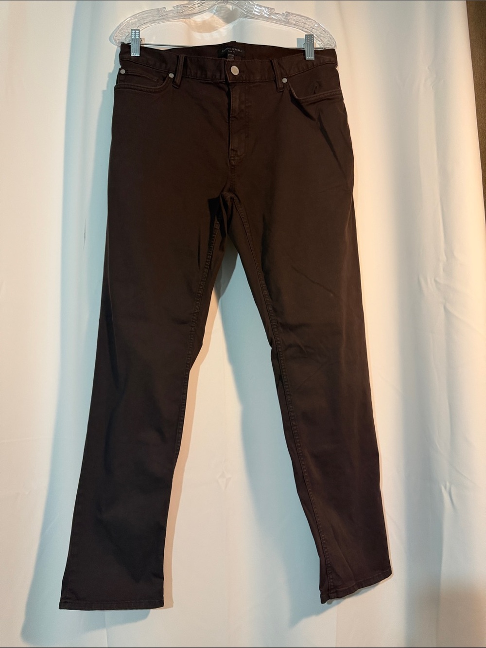 Banana Republic Men's Slim Straight Stretch Jeans in Chocolate Brown 32/30 B5